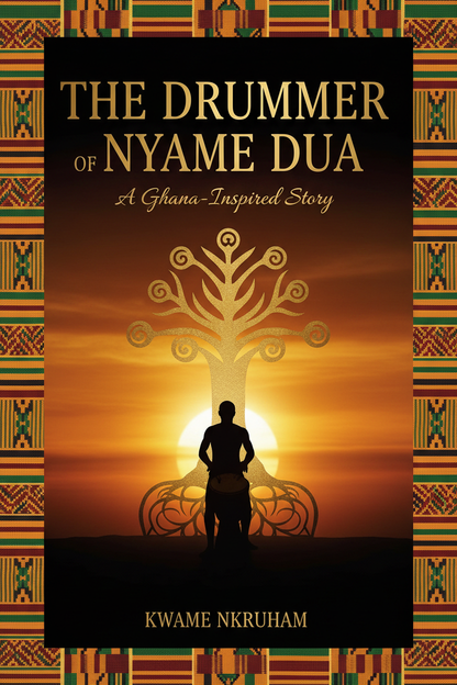 E-book cover for The Drummer of Nyame Dua